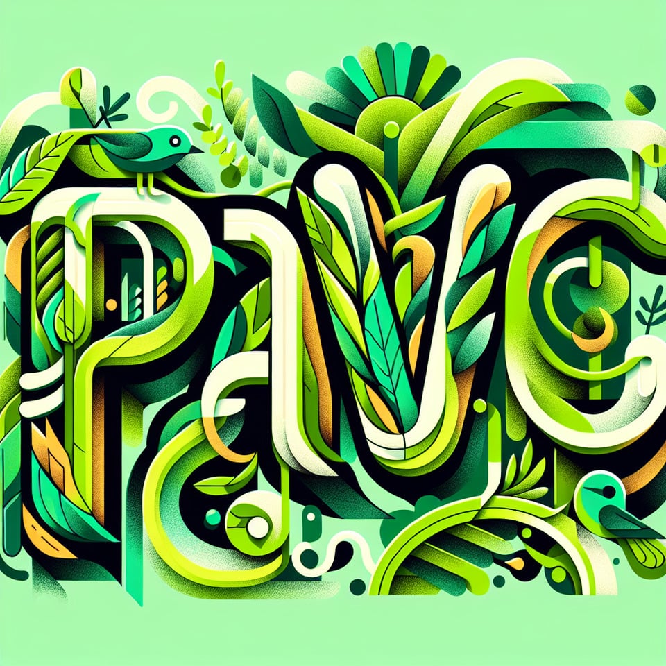 PAVO GREEN CLUB illustrationtypography text effect image