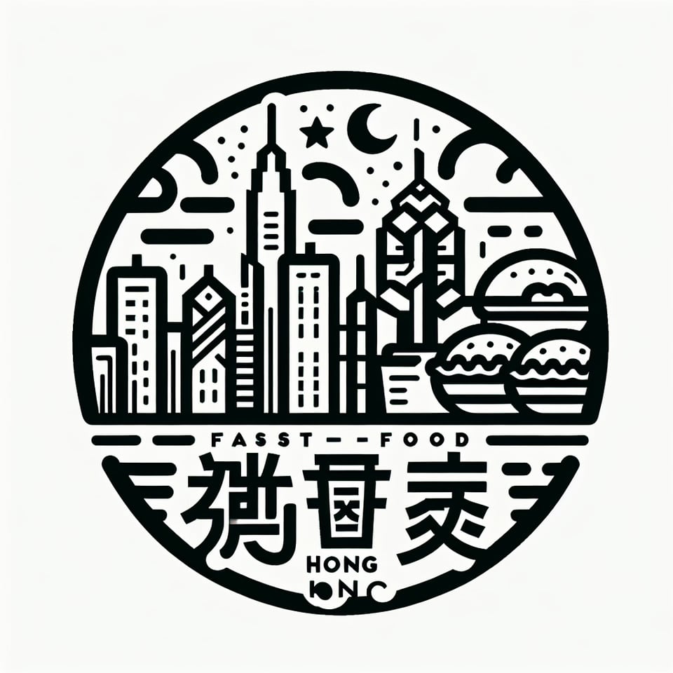 香港快餐 logo text effect image
