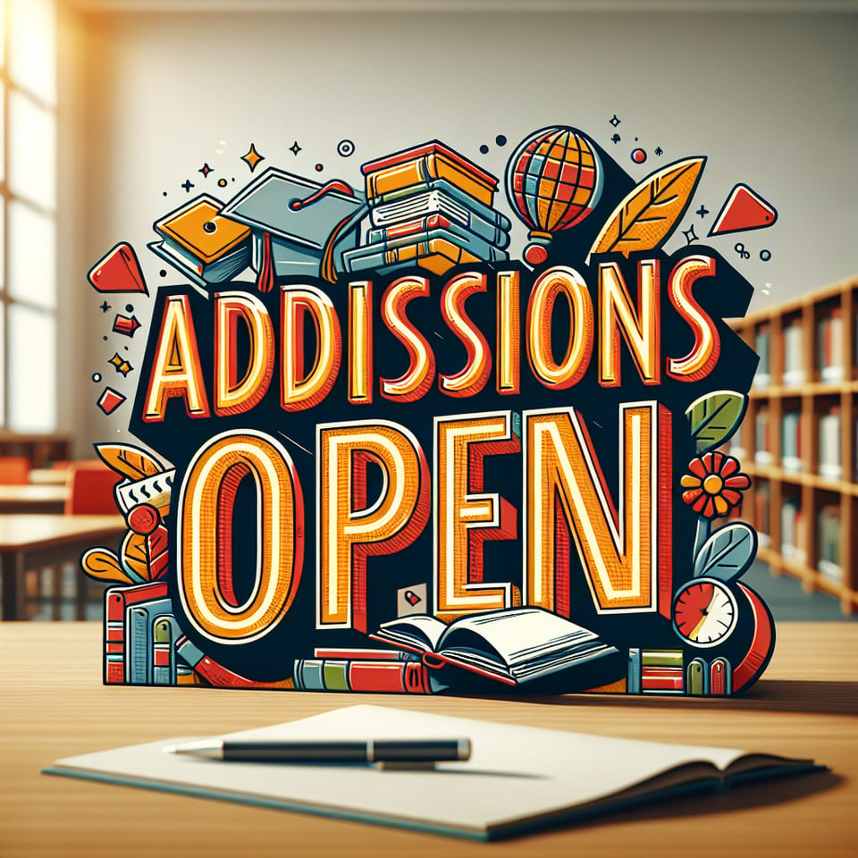 admission open text text effect image