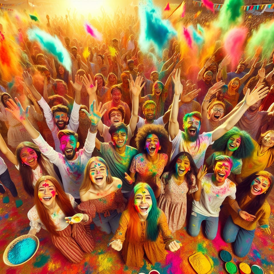 HAPPY HOLI text effect image