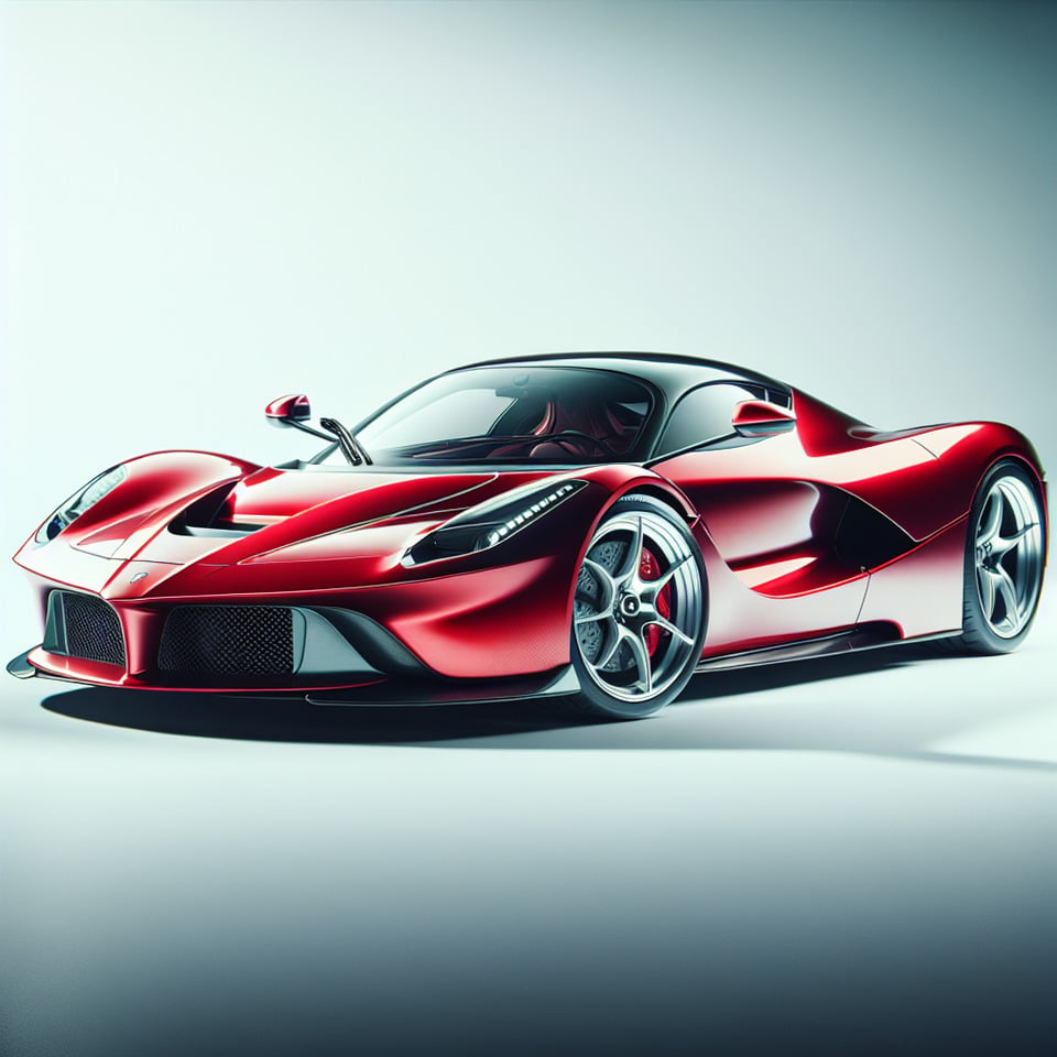 Sports Car white background text effect image