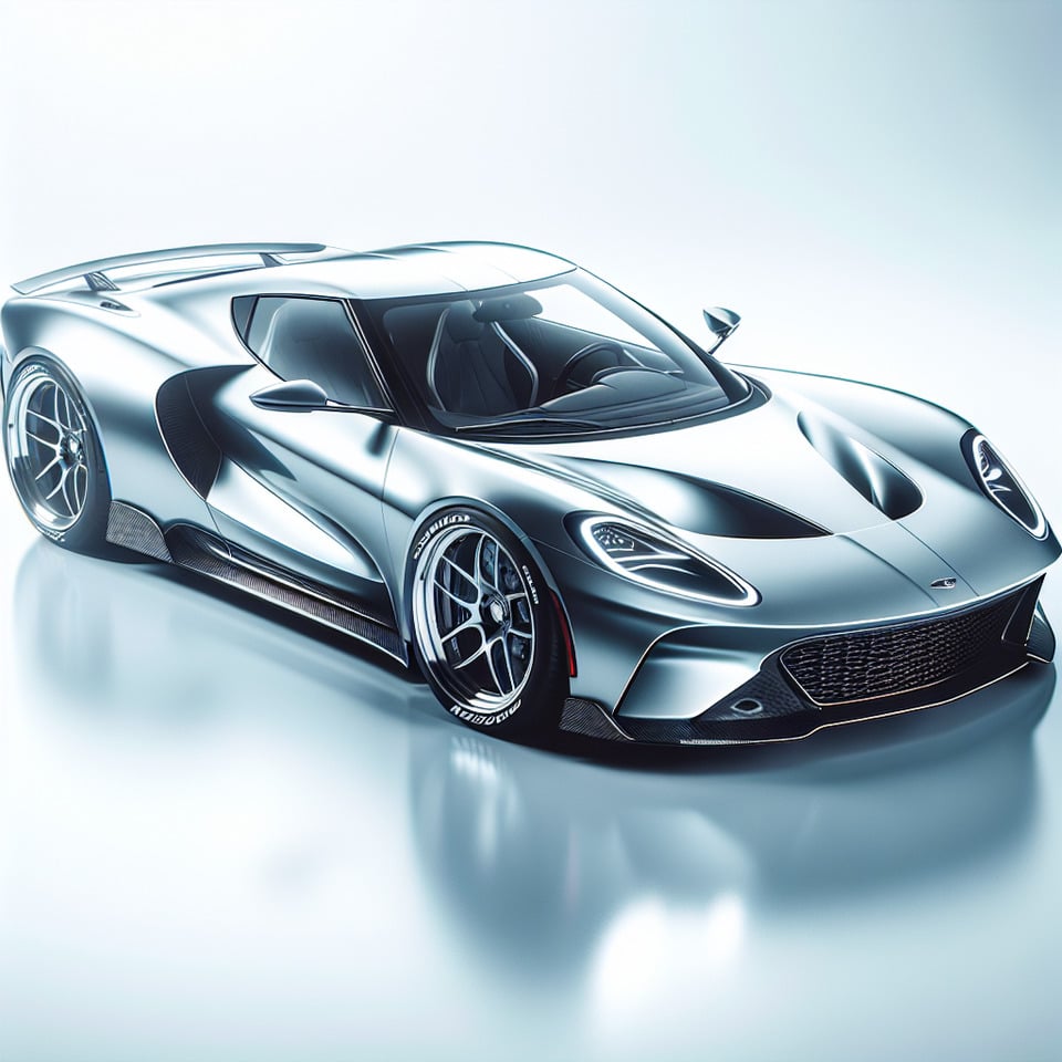 Sports Car white background text effect image
