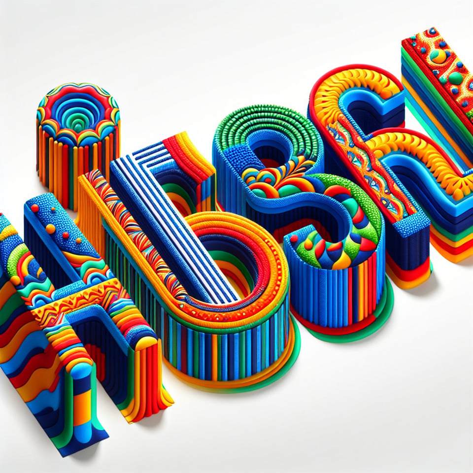 Text Abhishek colorful lettering in white background text effect image