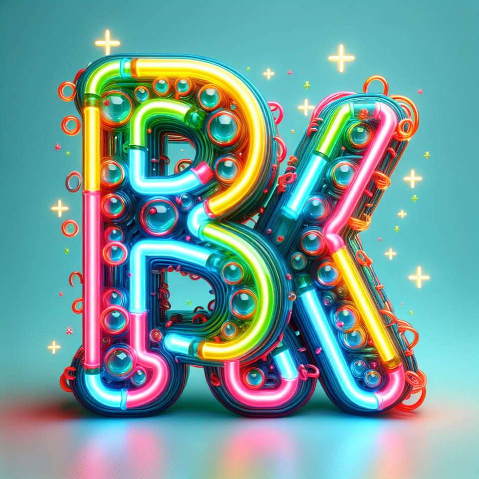 text RX colorful neon text effect on white background text effect image