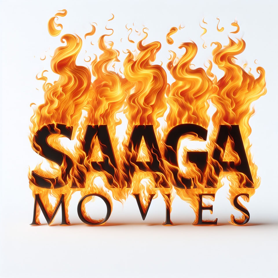 text SAGAMOVIES fire alphabet text effects on white background text effect image