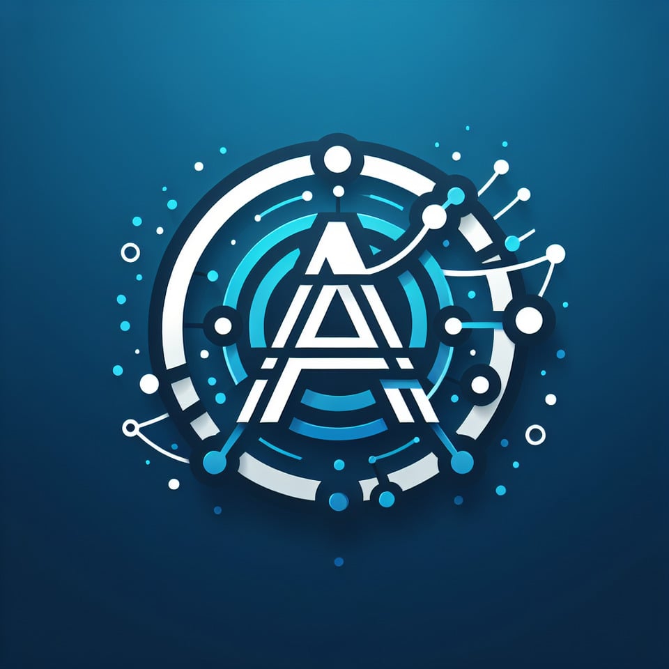 A&Y Logo design by blue color and digital marketing text effect image