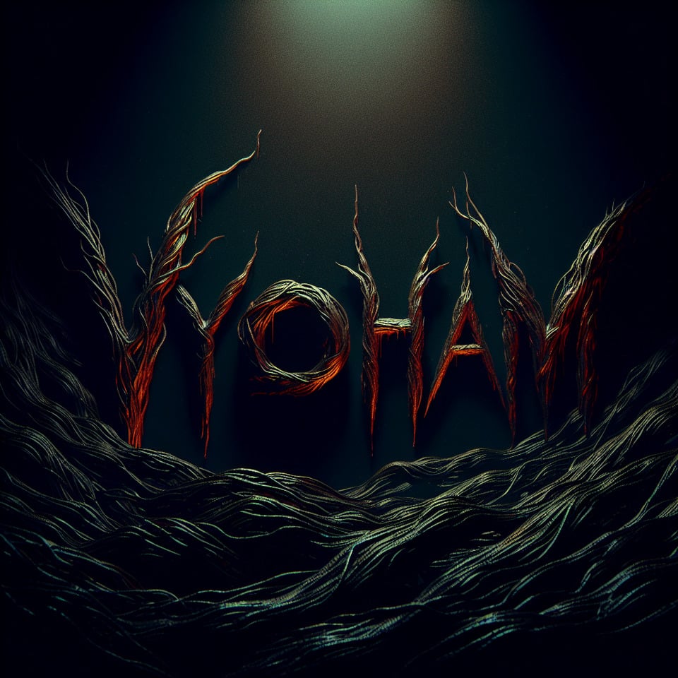 VYOOHAM text written in horror terrifying way text effect image