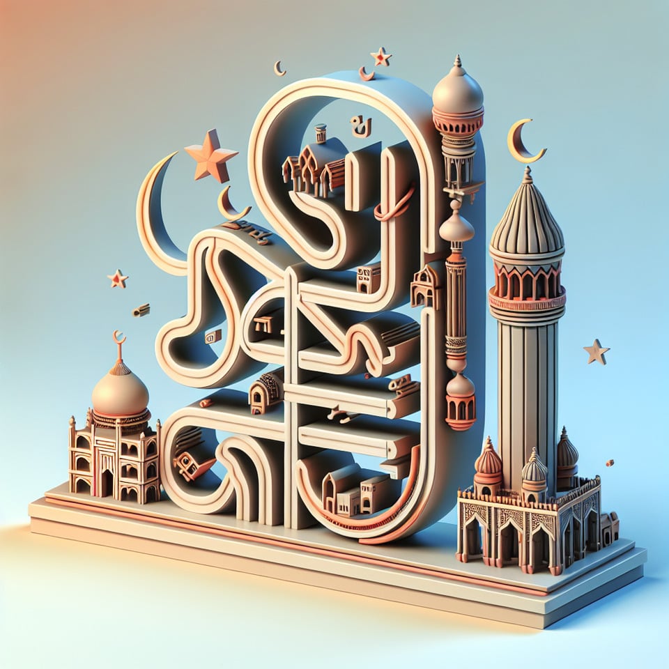 Shad Shaikh 3d font in english text effect image