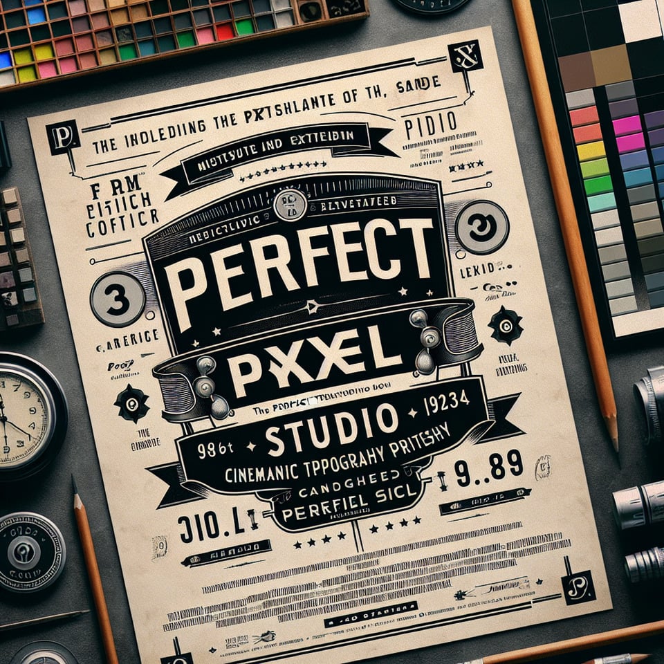 PERFECT PIXEL STUDIOcinematictypographyposter text effect image