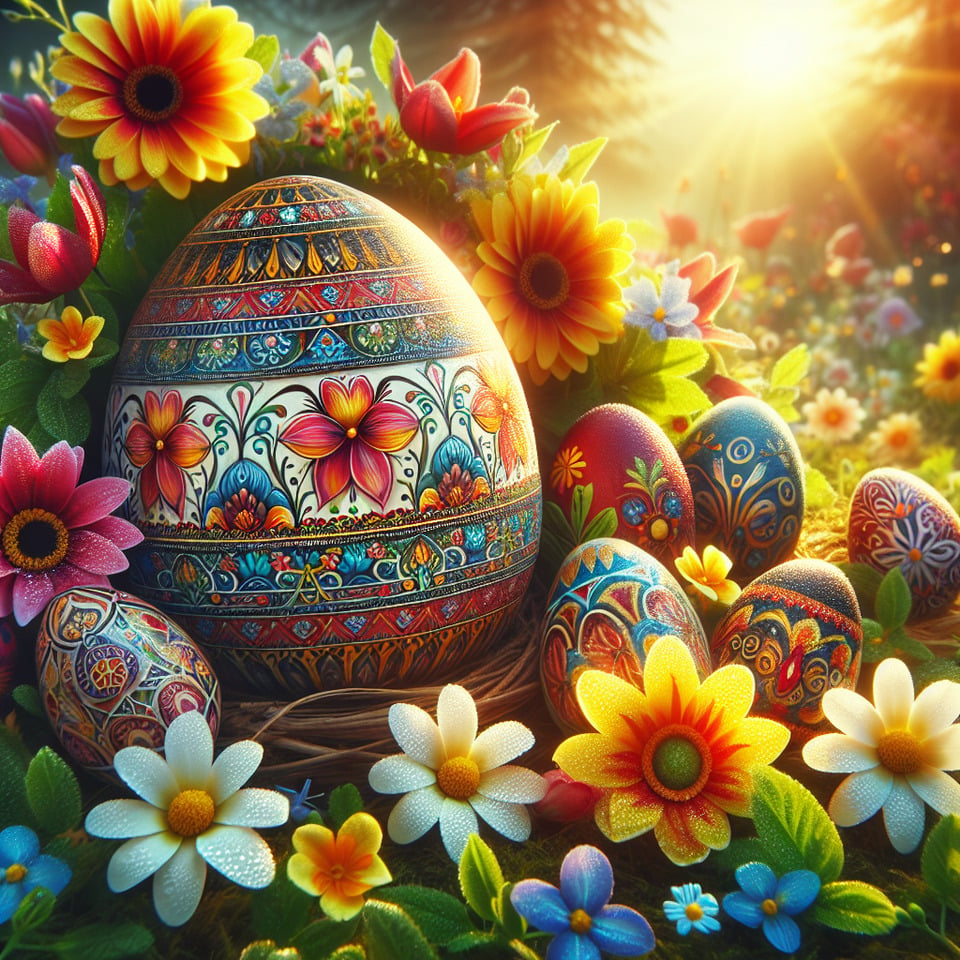 Happy Easter text effect image