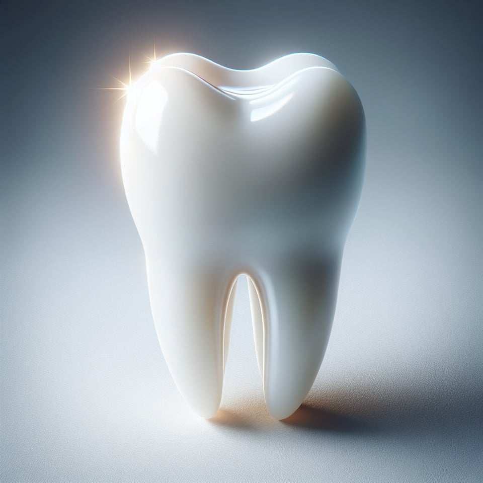 healthy shiny white tooth text effect image