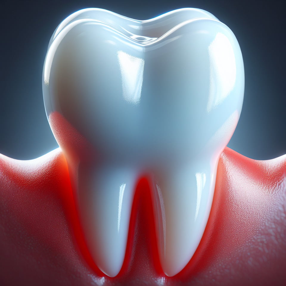 healthy shiny  protected tooth text effect image