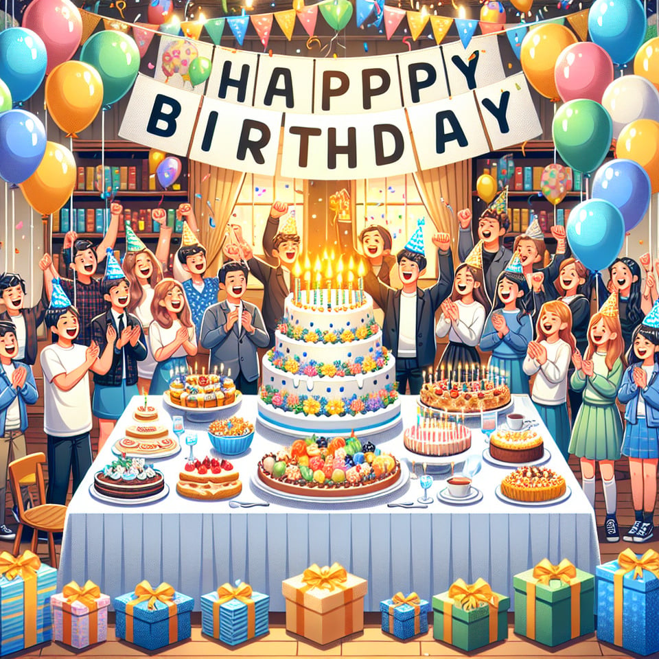happy birthday text effect image