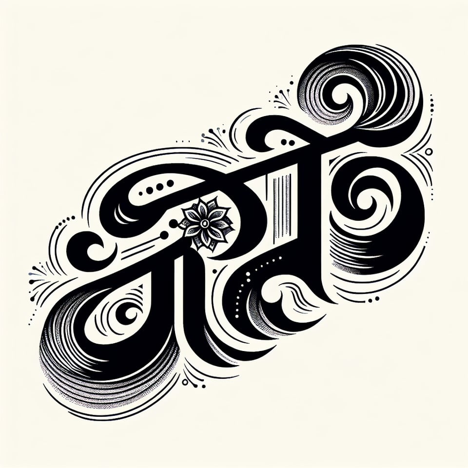 maazi raani name art in devnaagri calligraphy styletypography text effect image