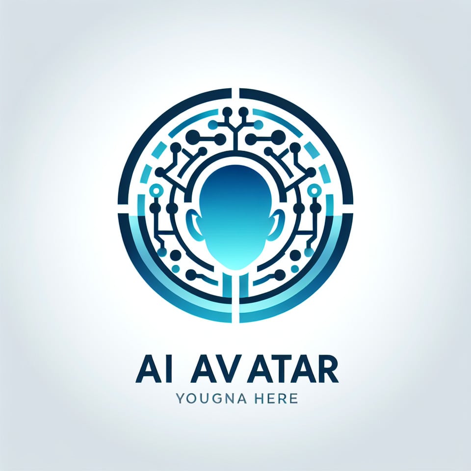 AI Avatar logo text effect image