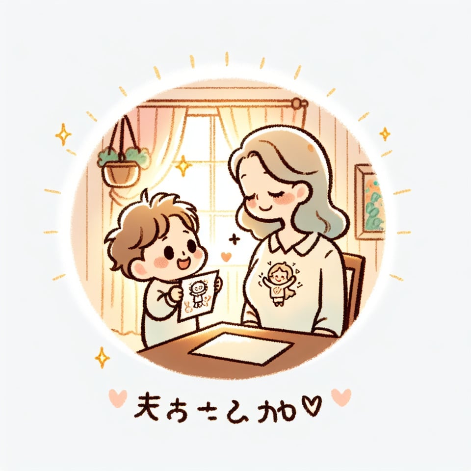 媽媽+我愛你illustration text effect image