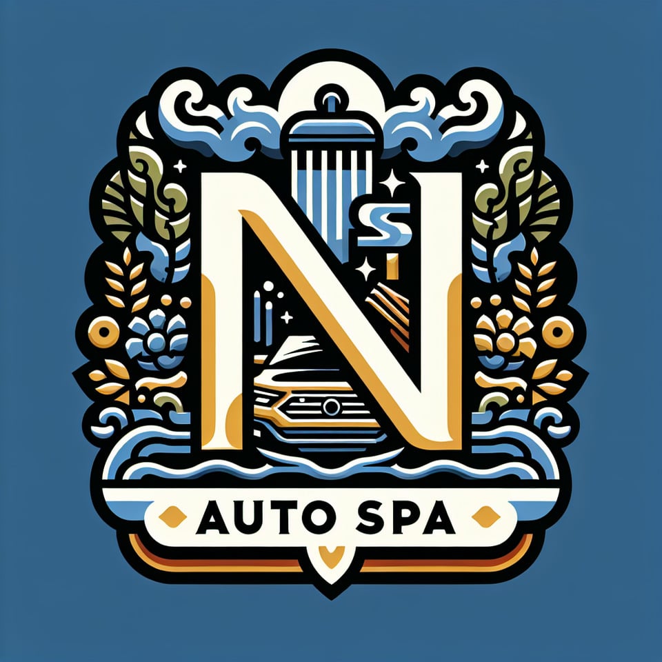 N Auto Spa Logo text effect image