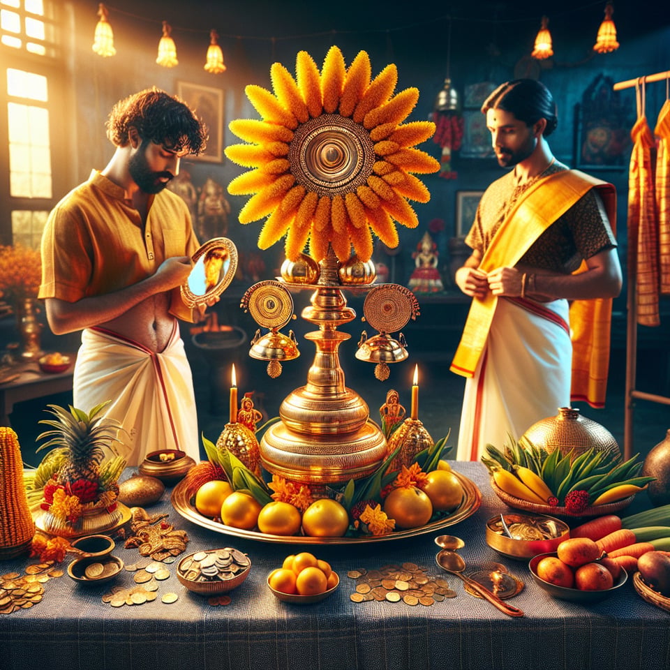 HAPPY VISHU text effect image