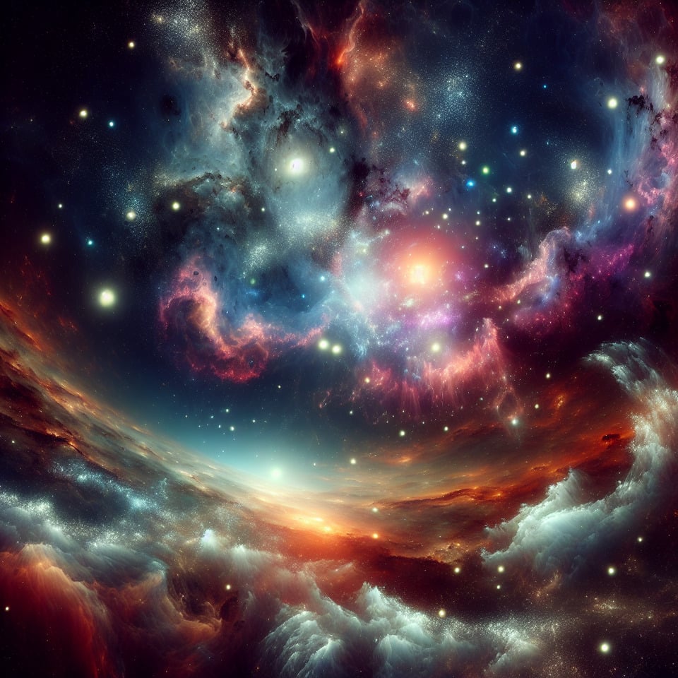 just vision universe 3d renderposter text effect image