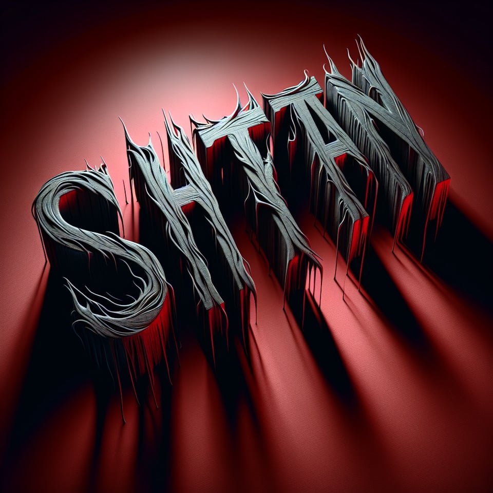 SHYTAN writtn in scariest way text effect image