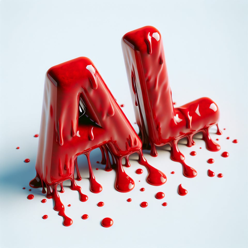 Text علی bloody dropping splash 3d text and white backgroundphoto text effect image