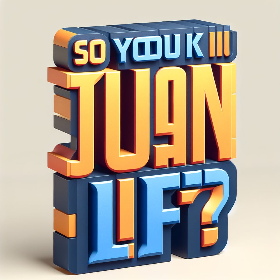 So you think you can lift? 3d font text effect image