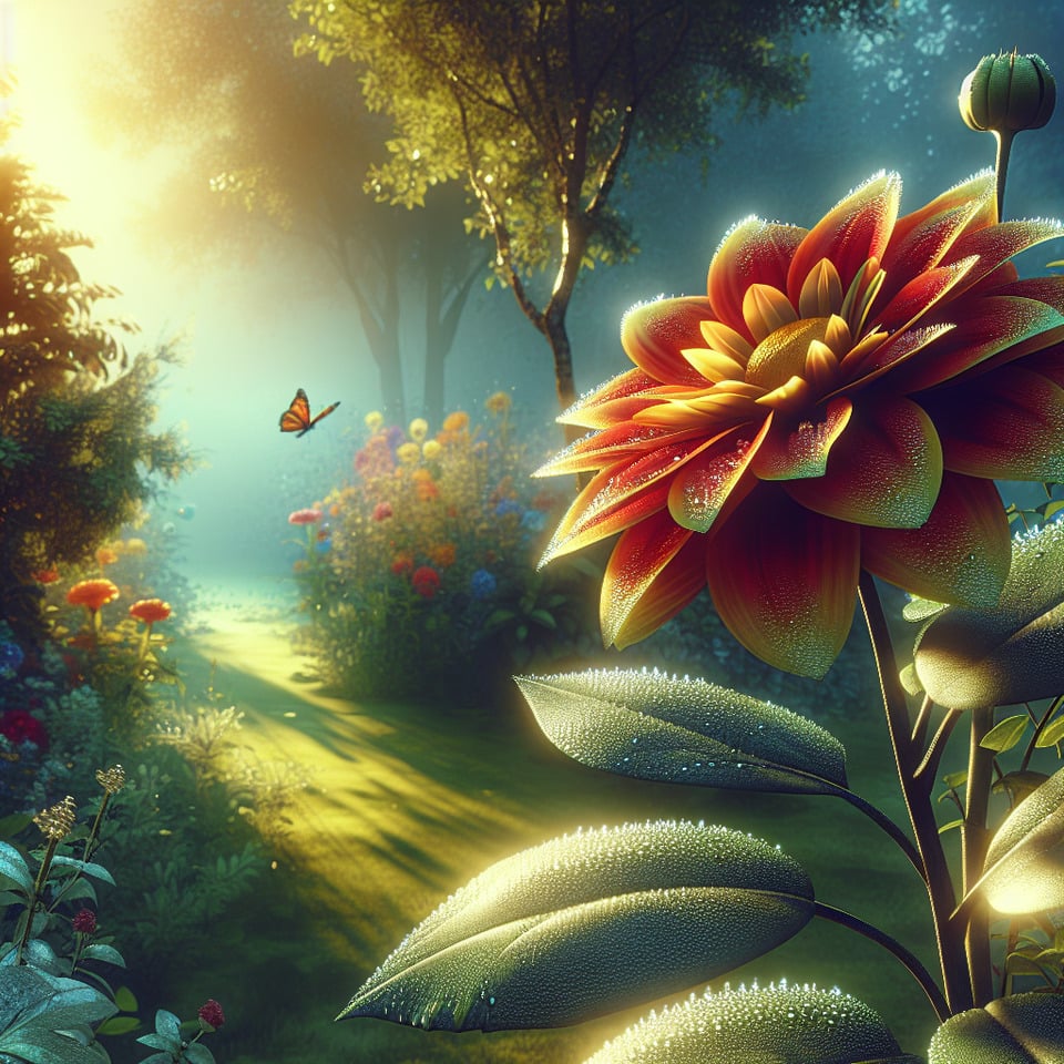 flower text effect image