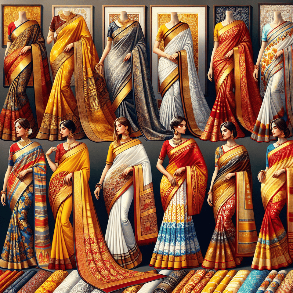 saree collection text effect image
