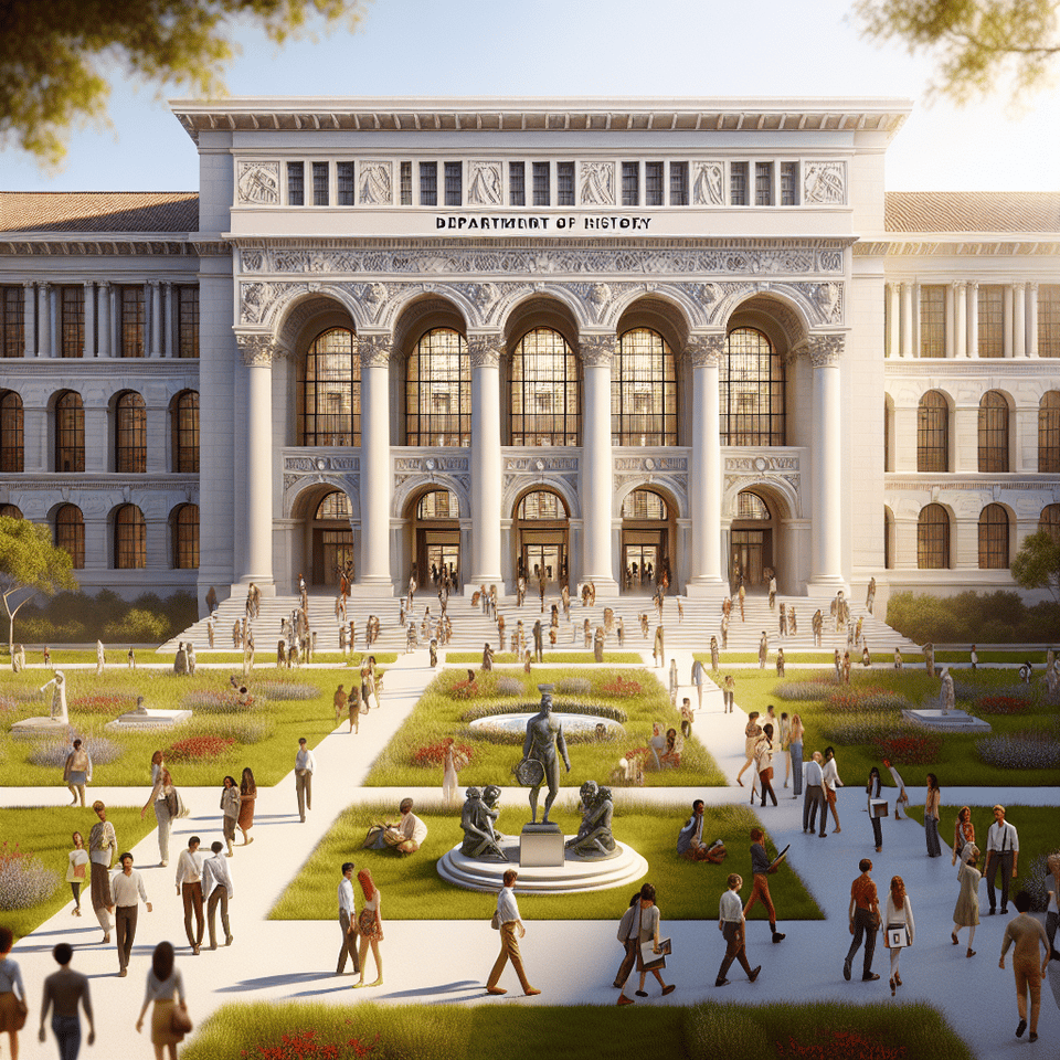 Department of History text effect image