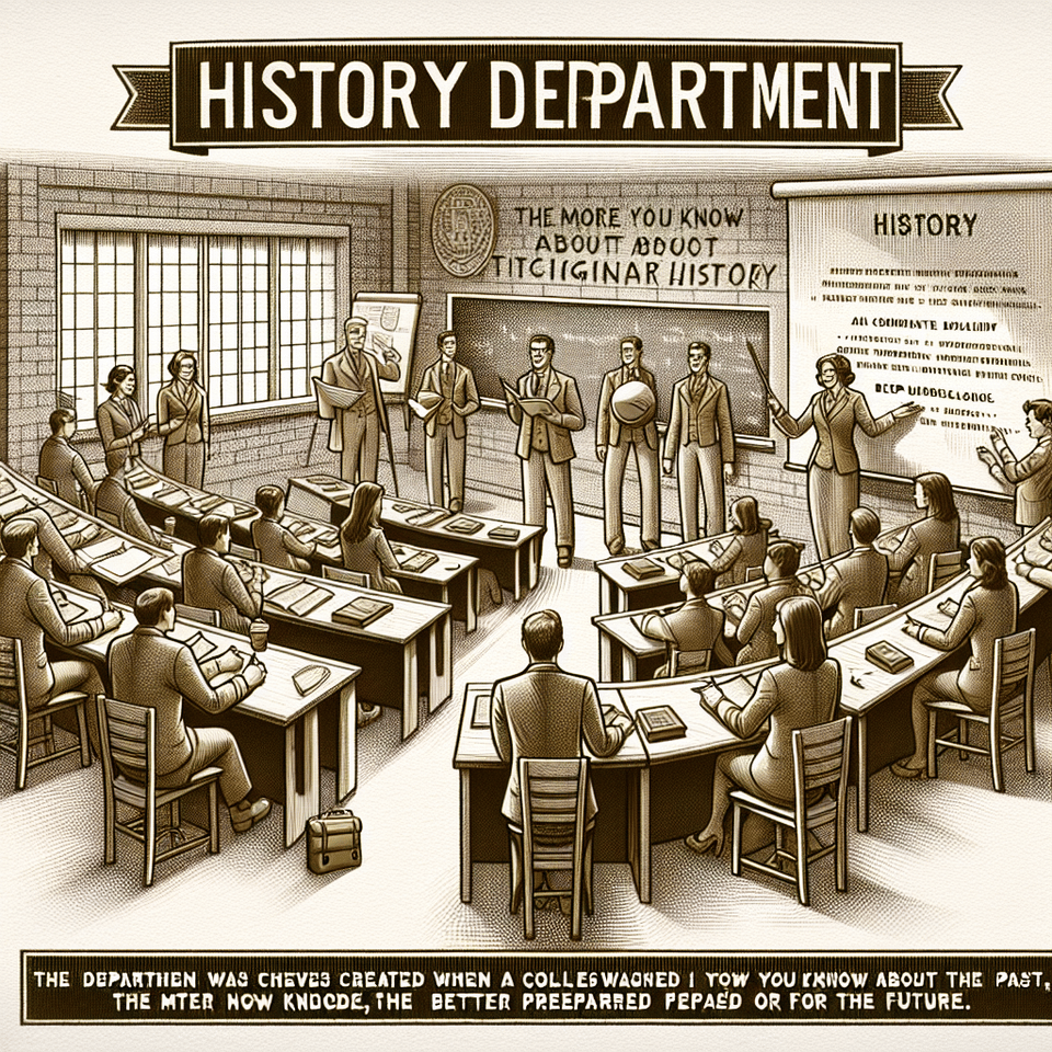 INTRODUCTION OF THE DEPARTMENT,The Department of History was established at the very inception of the college in 1973. It has been the hub of excellence through innovation. Many dedicated and committed lecturers have been actively associated with the department teaching History, imparting sound knowledge and molding the character of the students. ‘The more you know about the past, the better prepared you are for the future’ has always been the motto of the faculty. text effect image