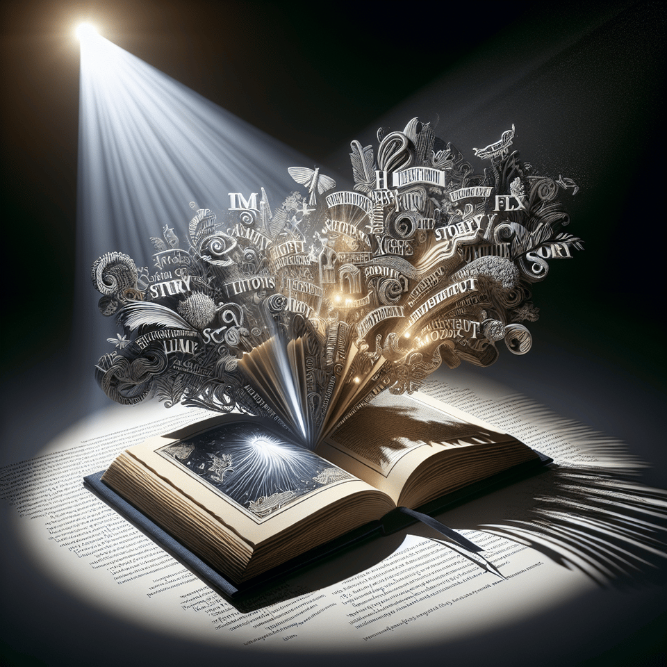 The Spotlight Stories, typography text effect image