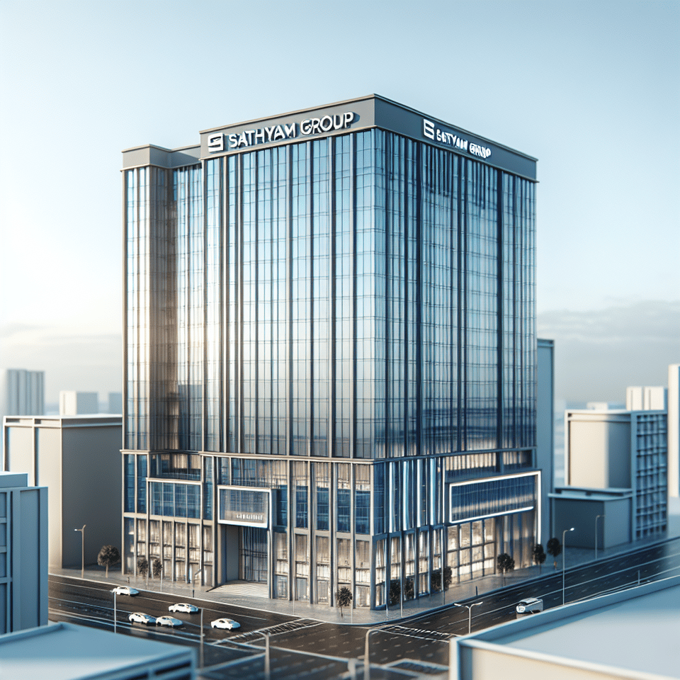 SATHYAM GROUP OF COMPANY, 3d render text effect image