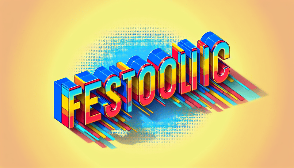 Write FESTOHOLIC IN 3D text effect image