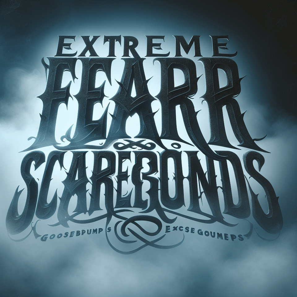 Type Extreme Fear ScareGrounds scary font foggy background text effect image