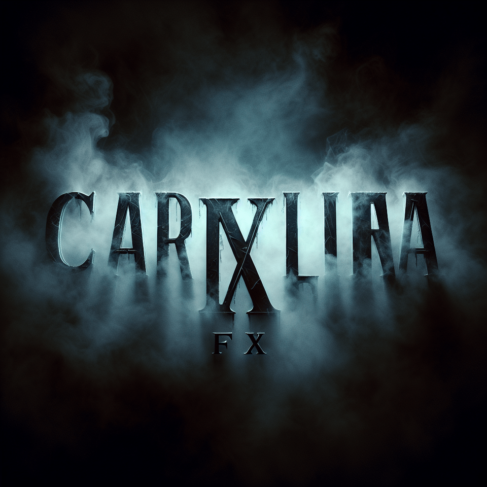 Type Carolina FX scary font foggy background text effect image