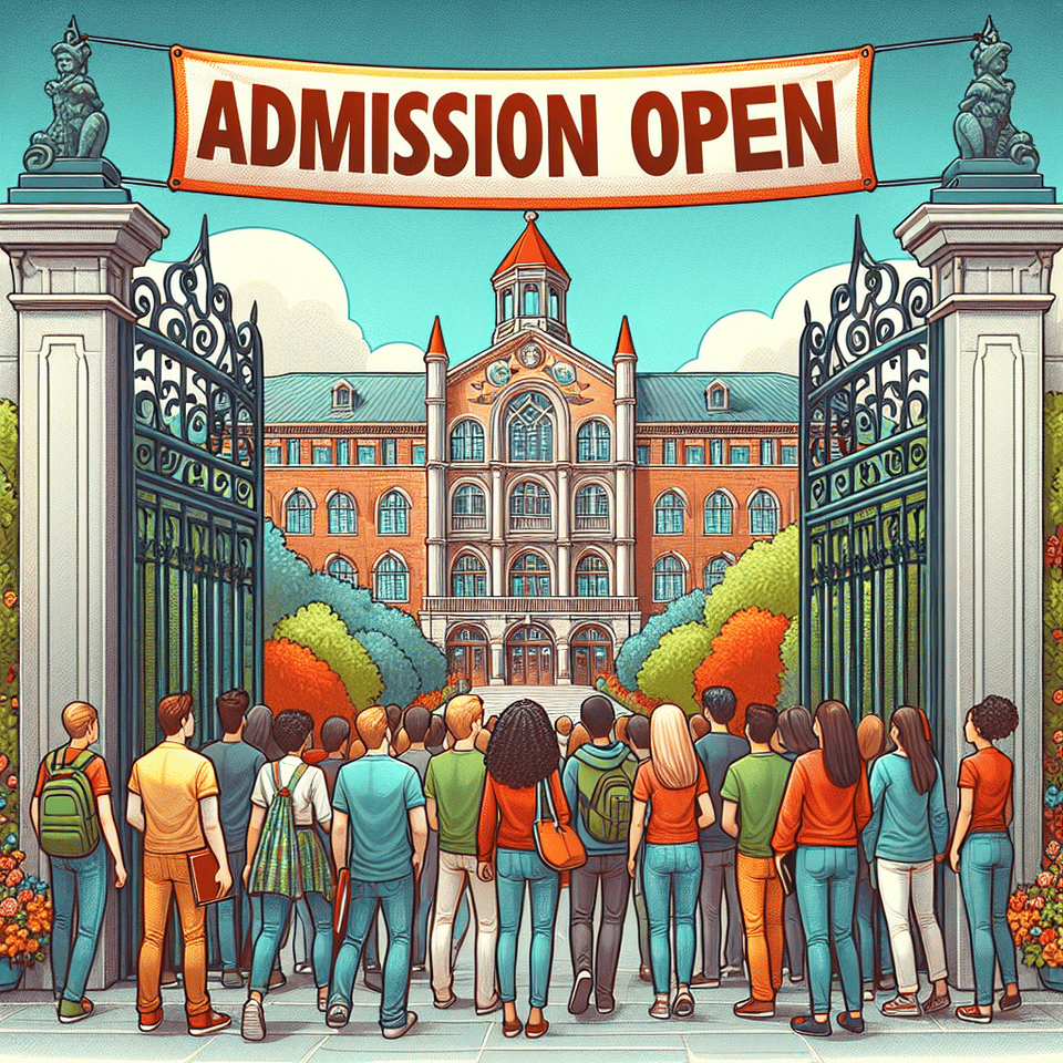 Admission open text effect image
