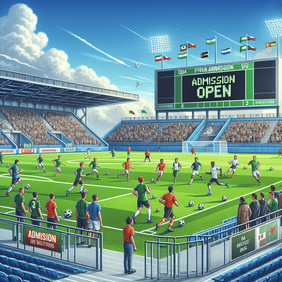 Football Admission open text effect image