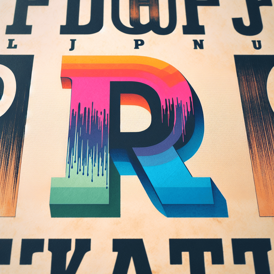 P&A text effect image