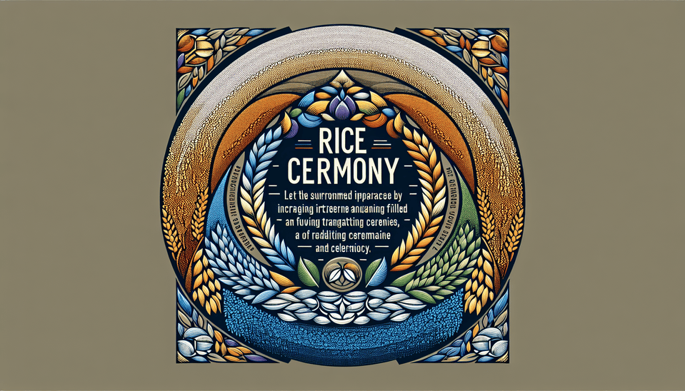 RICE CEREMONY COLOURING TEXT ARC DESIGN text effect image
