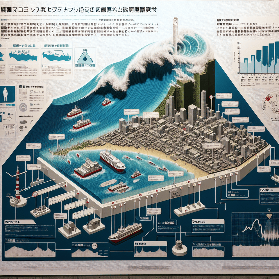 Safeguarding Lives: The Role of Japan's Tsunami Warning System in Iwate Prefecture text effect image