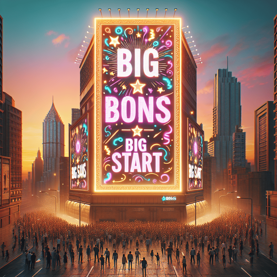 BIG BONUS BIG START text effect image