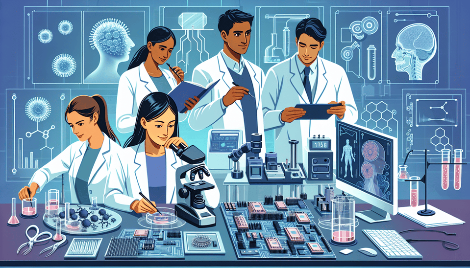 Bioelectronics encompasses the interdisciplinary field combining biology, electronics, and materials science, driving innovation in medical devices and human-machine interfaces. text effect image