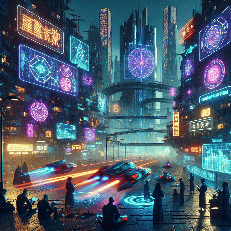 cyberpunk neon gaming text effect image