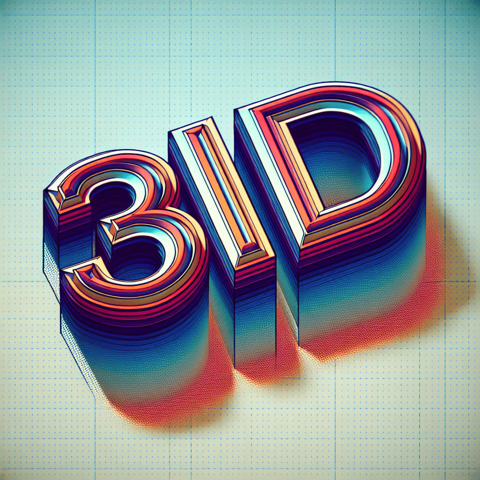3d effected text, 3d render text effect image