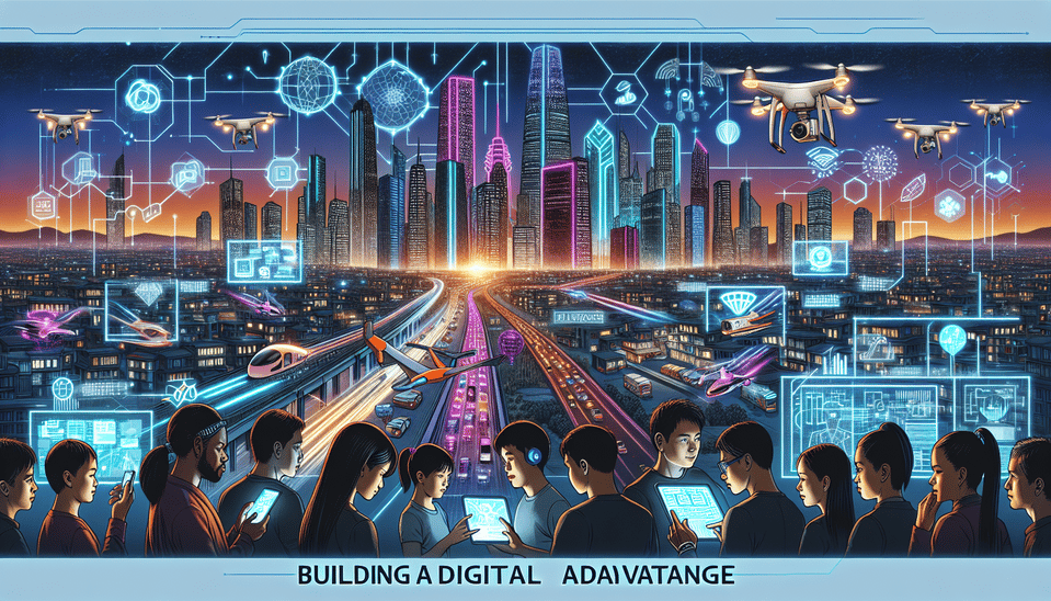 Building a Digital Advantage text effect image
