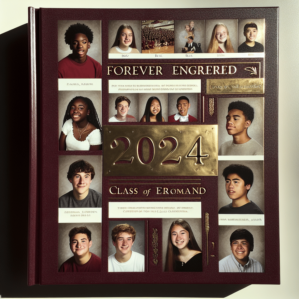 Forever Engraved: Class of 2024's Yearbook text effect image
