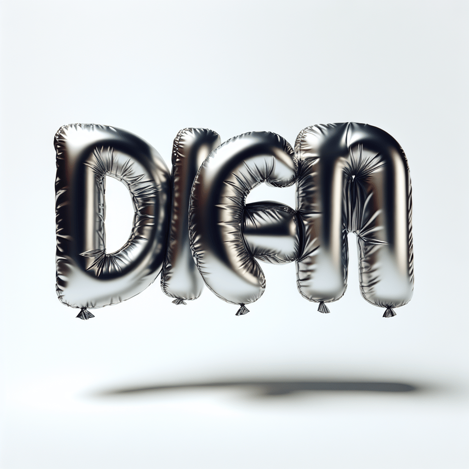 text dream balloon foil text effect on white background text effect image