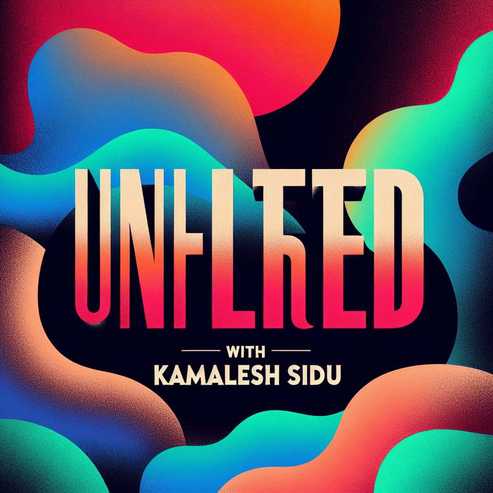 textUNFILTERED with KAMALESH SIDDU in a Colored Backdrop text effect image