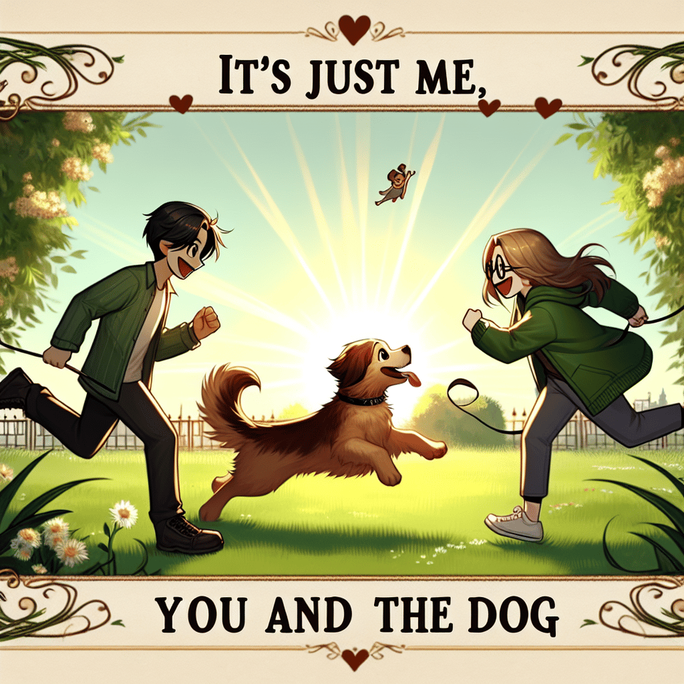 Me and You and the dog quote text effect image