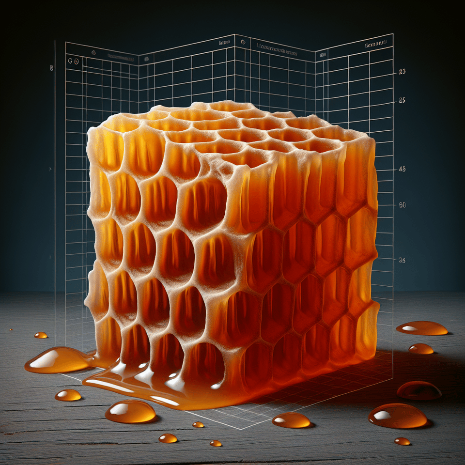 honeycomb candy text effect image